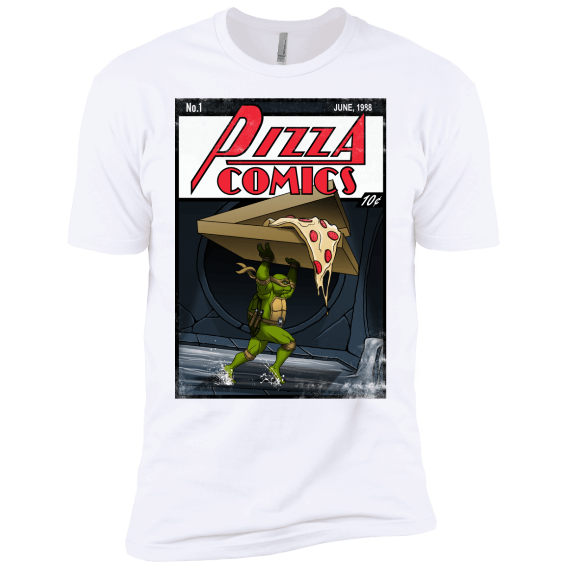 T-Shirts White / YXS Pizza Comics Boys Premium T-Shirt