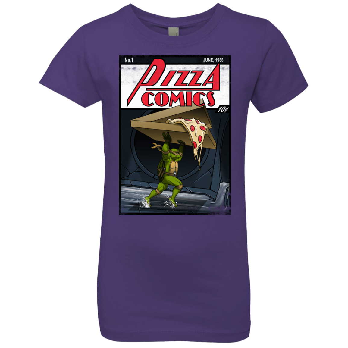 T-Shirts Purple Rush / YXS Pizza Comics Girls Premium T-Shirt