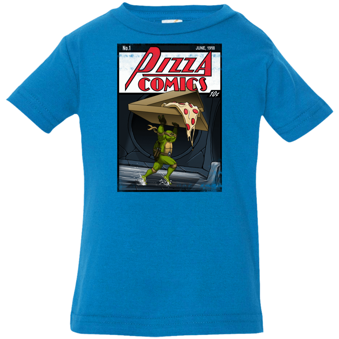 T-Shirts Cobalt / 6 Months Pizza Comics Infant PremiumT-Shirt