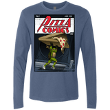 T-Shirts Indigo / Small Pizza Comics Men's Premium Long Sleeve