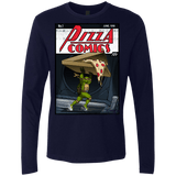 T-Shirts Midnight Navy / Small Pizza Comics Men's Premium Long Sleeve