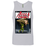 T-Shirts Heather Grey / Small Pizza Comics Men's Premium Tank Top