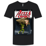 T-Shirts Black / X-Small Pizza Comics Men's Premium V-Neck