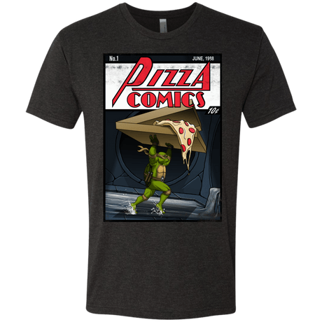 T-Shirts Vintage Black / Small Pizza Comics Men's Triblend T-Shirt