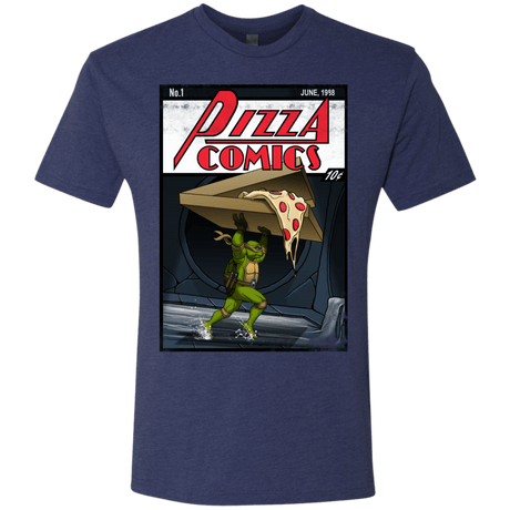 T-Shirts Vintage Navy / Small Pizza Comics Men's Triblend T-Shirt