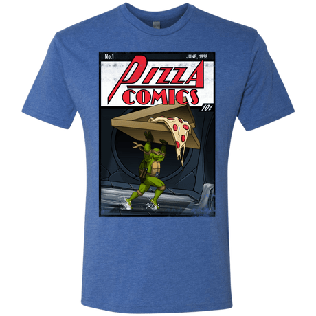 T-Shirts Vintage Royal / Small Pizza Comics Men's Triblend T-Shirt