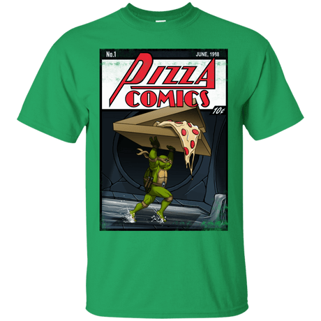 T-Shirts Irish Green / Small Pizza Comics T-Shirt