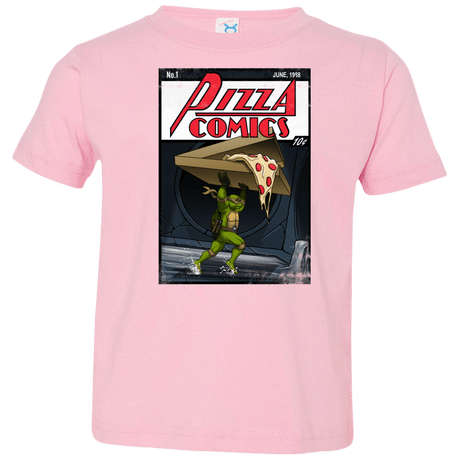 T-Shirts Pink / 2T Pizza Comics Toddler Premium T-Shirt