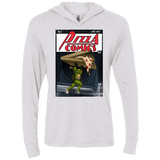 T-Shirts Heather White / X-Small Pizza Comics Triblend Long Sleeve Hoodie Tee