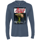 T-Shirts Indigo / X-Small Pizza Comics Triblend Long Sleeve Hoodie Tee