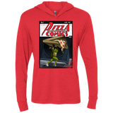 T-Shirts Vintage Red / X-Small Pizza Comics Triblend Long Sleeve Hoodie Tee