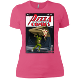 T-Shirts Hot Pink / X-Small Pizza Comics Women's Premium T-Shirt
