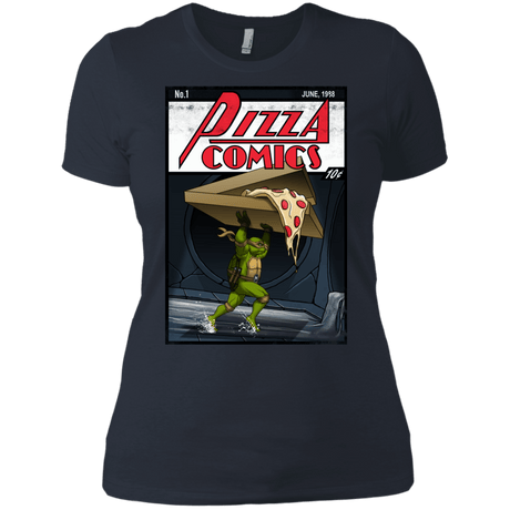 T-Shirts Indigo / X-Small Pizza Comics Women's Premium T-Shirt