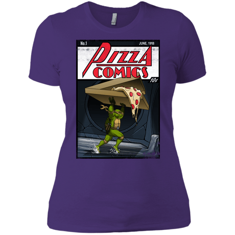 T-Shirts Purple / X-Small Pizza Comics Women's Premium T-Shirt