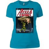 T-Shirts Turquoise / X-Small Pizza Comics Women's Premium T-Shirt
