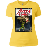 T-Shirts Vibrant Yellow / X-Small Pizza Comics Women's Premium T-Shirt