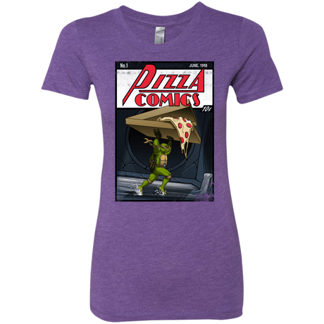 T-Shirts Purple Rush / Small Pizza Comics Women's Triblend T-Shirt