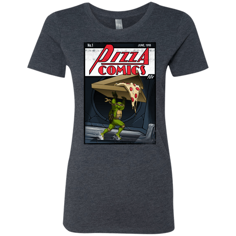 T-Shirts Vintage Navy / Small Pizza Comics Women's Triblend T-Shirt