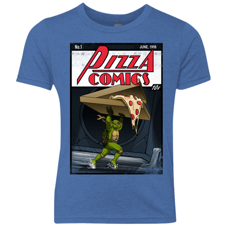 T-Shirts Vintage Royal / YXS Pizza Comics Youth Triblend T-Shirt
