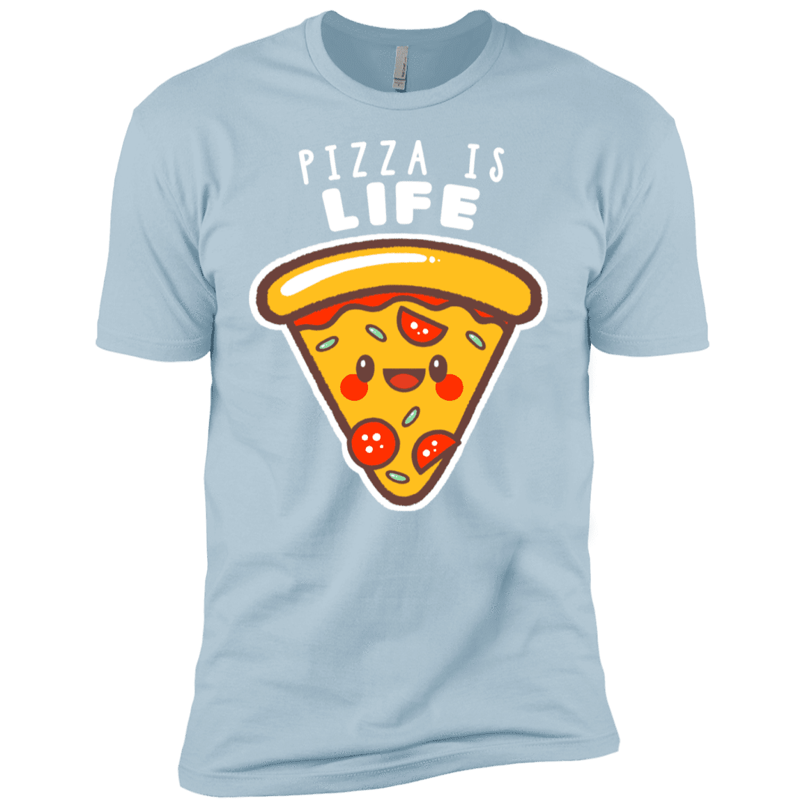 T-Shirts Light Blue / YXS Pizza is Life Boys Premium T-Shirt