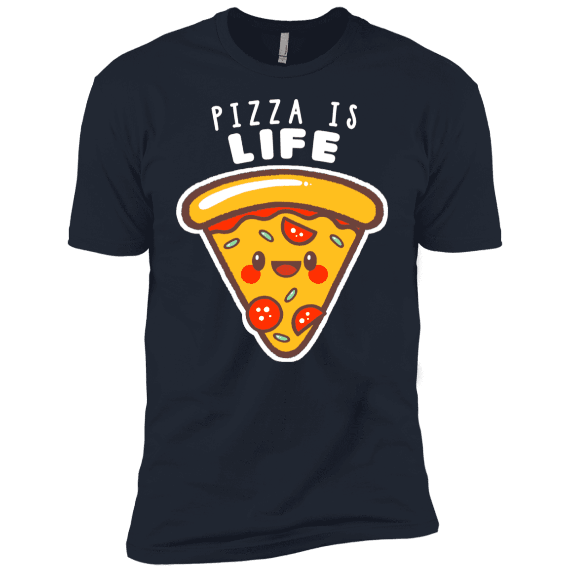 T-Shirts Midnight Navy / YXS Pizza is Life Boys Premium T-Shirt