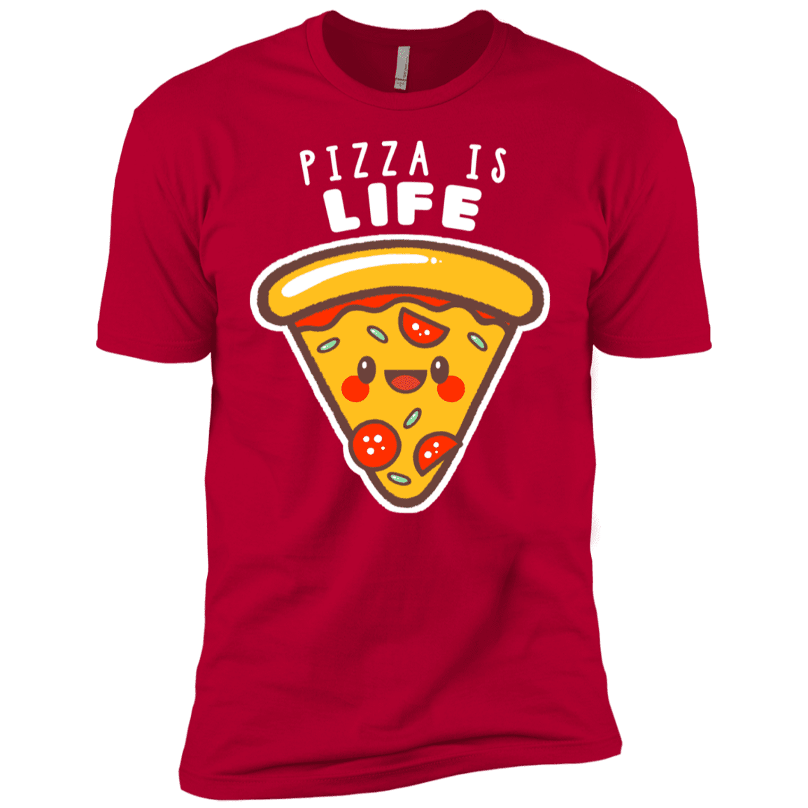 T-Shirts Red / YXS Pizza is Life Boys Premium T-Shirt