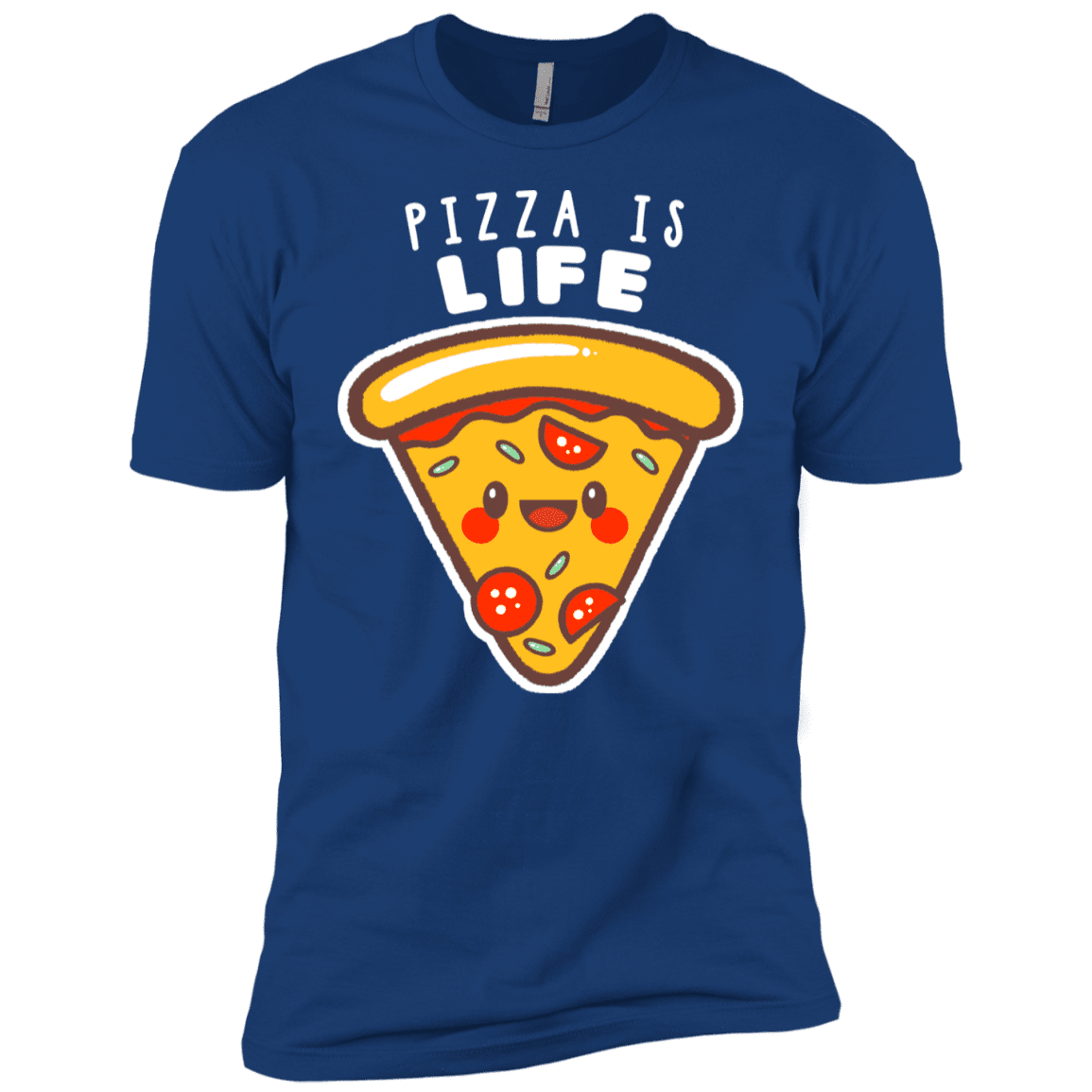 T-Shirts Royal / YXS Pizza is Life Boys Premium T-Shirt