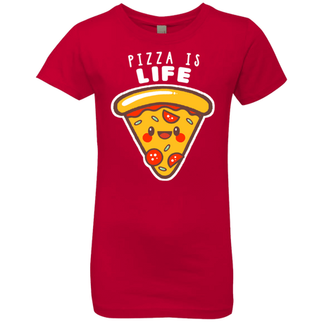 T-Shirts Red / YXS Pizza is Life Girls Premium T-Shirt