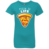 T-Shirts Tahiti Blue / YXS Pizza is Life Girls Premium T-Shirt