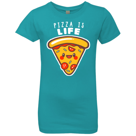 T-Shirts Tahiti Blue / YXS Pizza is Life Girls Premium T-Shirt