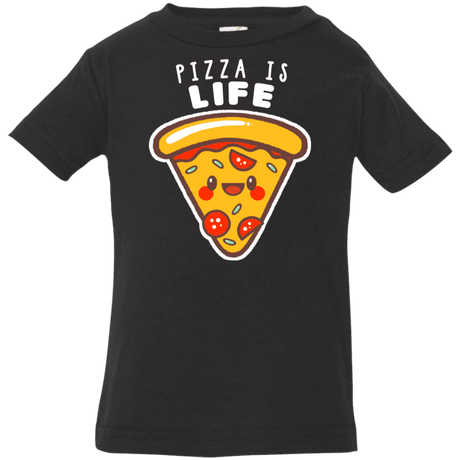 T-Shirts Black / 6 Months Pizza is Life Infant Premium T-Shirt