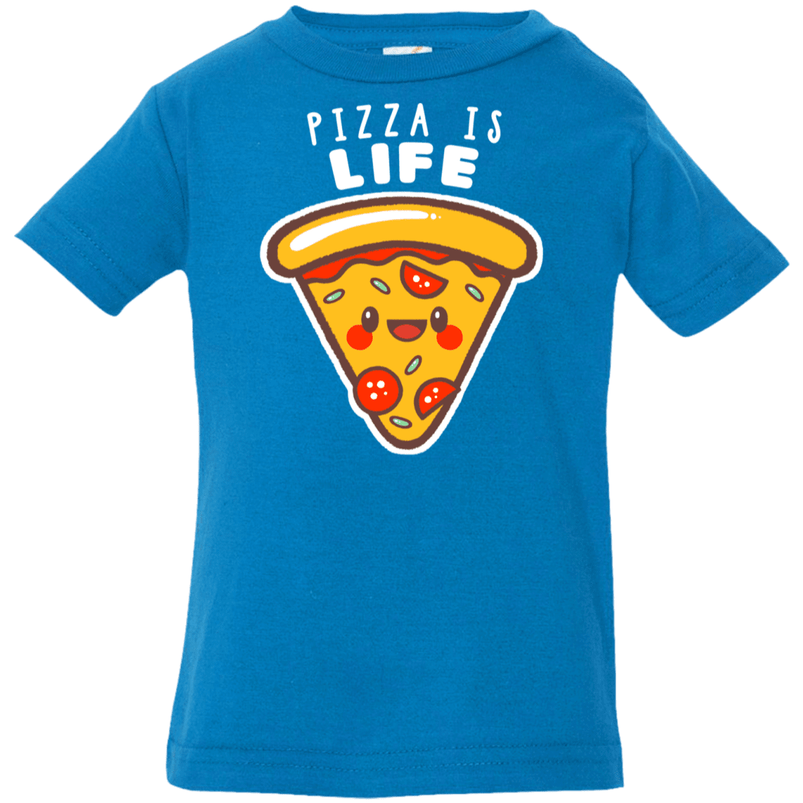 T-Shirts Cobalt / 6 Months Pizza is Life Infant Premium T-Shirt