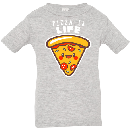 T-Shirts Heather Grey / 6 Months Pizza is Life Infant Premium T-Shirt