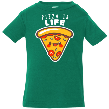 T-Shirts Kelly / 6 Months Pizza is Life Infant Premium T-Shirt
