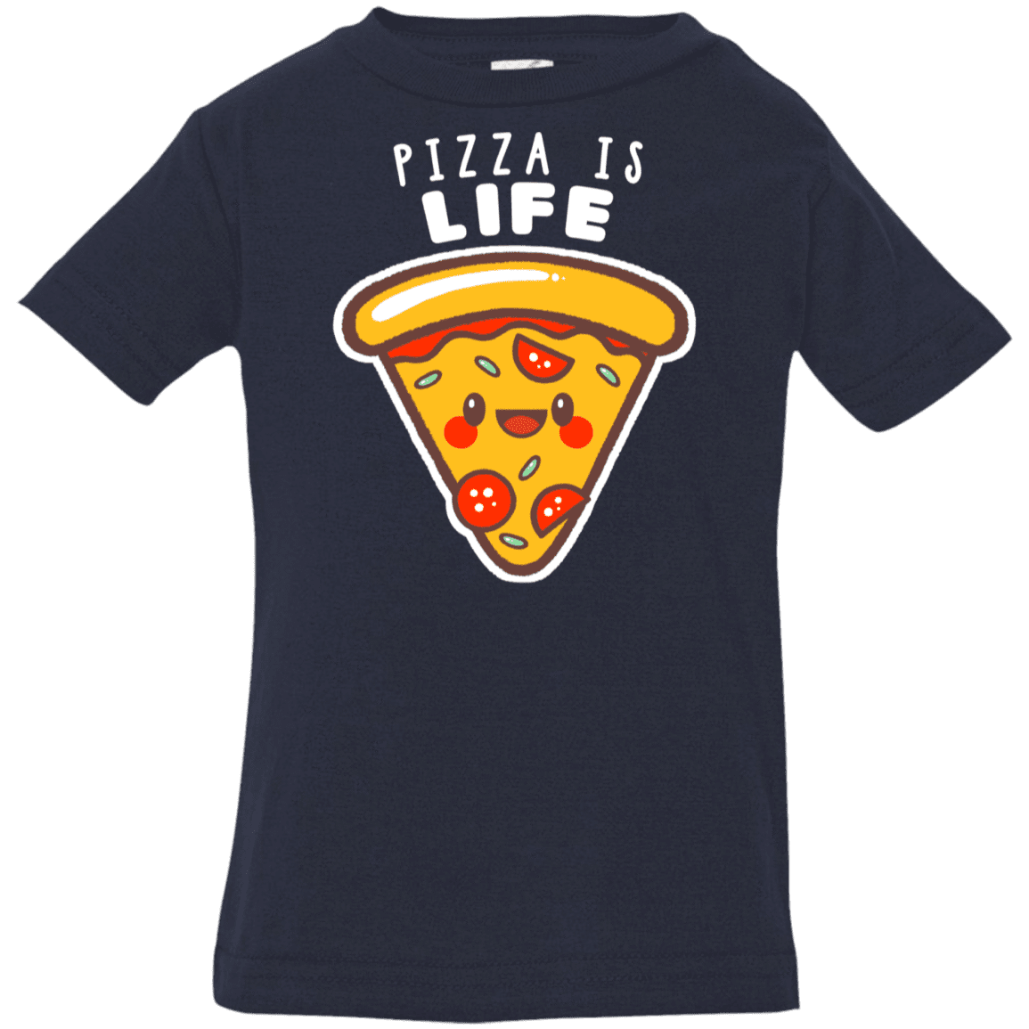 T-Shirts Navy / 6 Months Pizza is Life Infant Premium T-Shirt