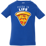 T-Shirts Royal / 6 Months Pizza is Life Infant Premium T-Shirt