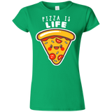 T-Shirts Irish Green / S Pizza is Life Junior Slimmer-Fit T-Shirt