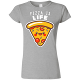 T-Shirts Sport Grey / S Pizza is Life Junior Slimmer-Fit T-Shirt