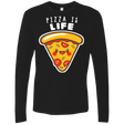 T-Shirts Black / S Pizza is Life Men's Premium Long Sleeve