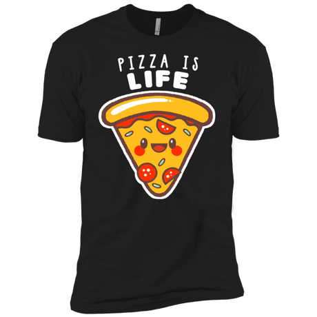 T-Shirts Black / X-Small Pizza is Life Men's Premium T-Shirt