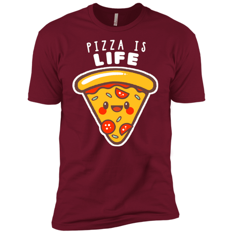 T-Shirts Cardinal / X-Small Pizza is Life Men's Premium T-Shirt