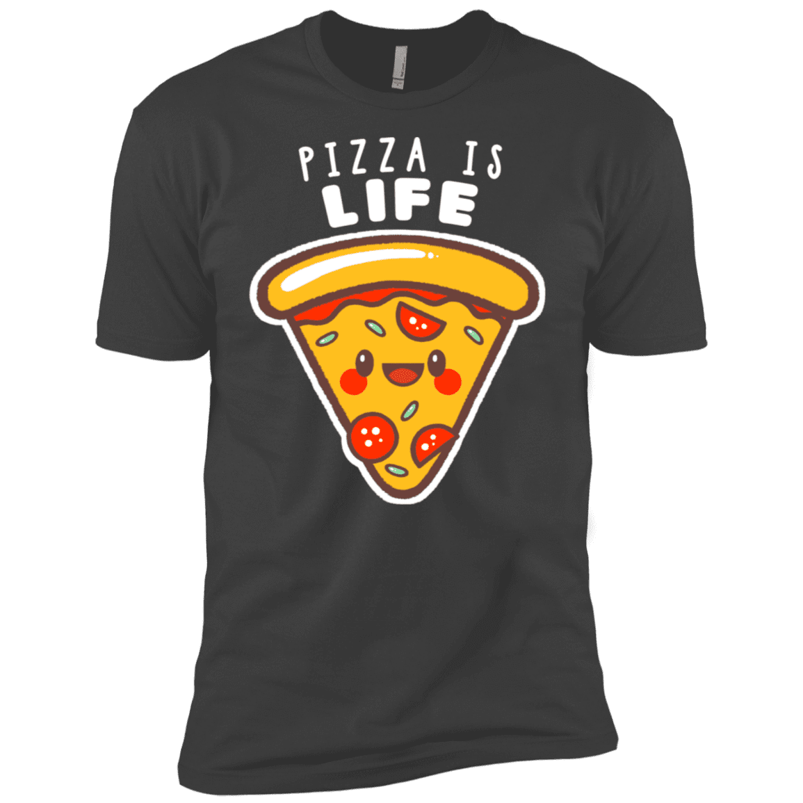 T-Shirts Heavy Metal / X-Small Pizza is Life Men's Premium T-Shirt