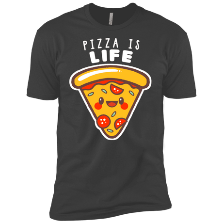 T-Shirts Heavy Metal / X-Small Pizza is Life Men's Premium T-Shirt