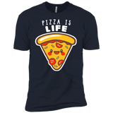 T-Shirts Midnight Navy / X-Small Pizza is Life Men's Premium T-Shirt