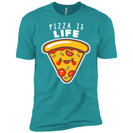 T-Shirts Tahiti Blue / X-Small Pizza is Life Men's Premium T-Shirt