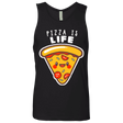 T-Shirts Black / S Pizza is Life Men's Premium Tank Top