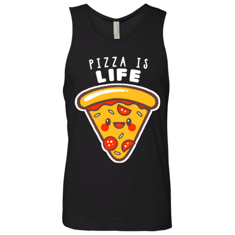 T-Shirts Black / S Pizza is Life Men's Premium Tank Top