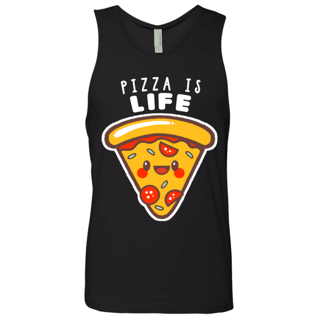 T-Shirts Black / S Pizza is Life Men's Premium Tank Top