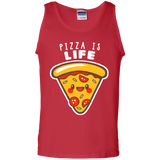 T-Shirts Red / S Pizza is Life Men's Tank Top