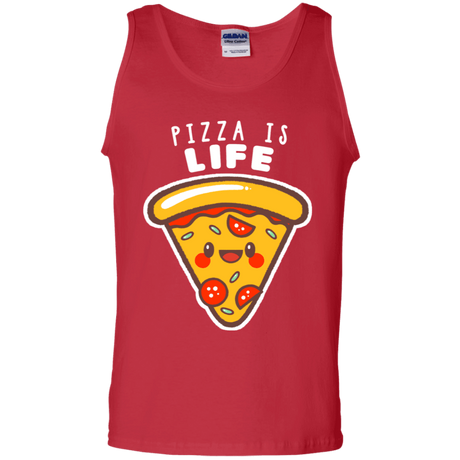 T-Shirts Red / S Pizza is Life Men's Tank Top